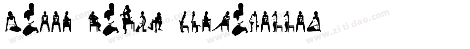 Model Woman Silhouettes字体转换